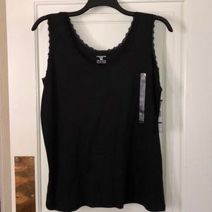 1X Jones New York Sport Black Tank Top